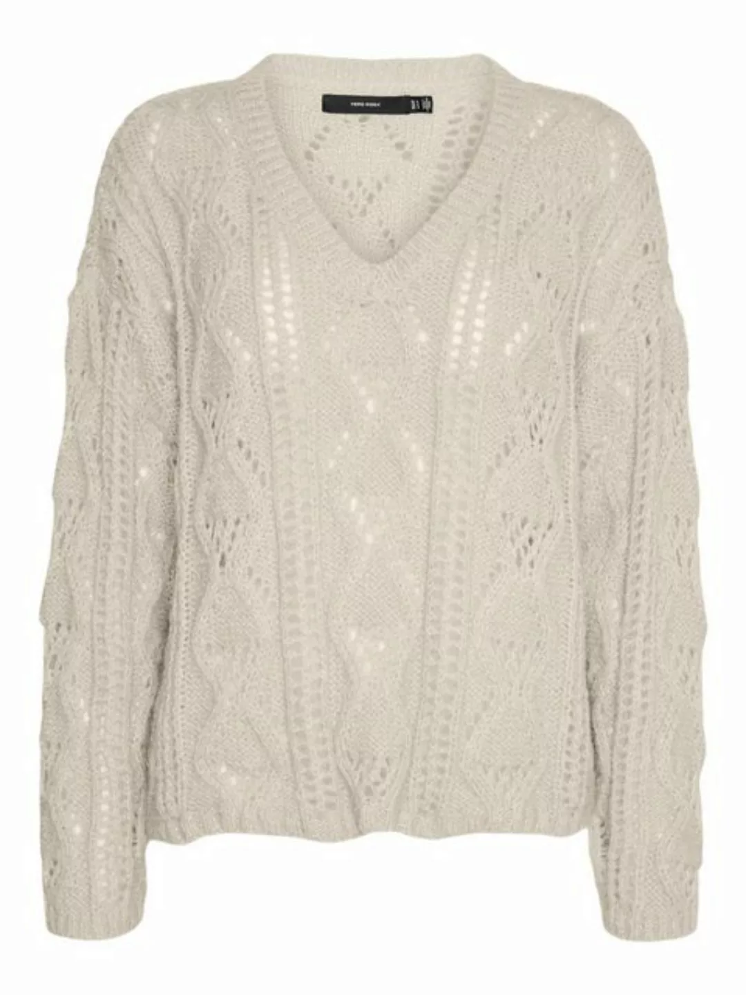 Vero Moda Strickpullover VMNEWERIN (1-tlg) Lochmuster günstig online kaufen