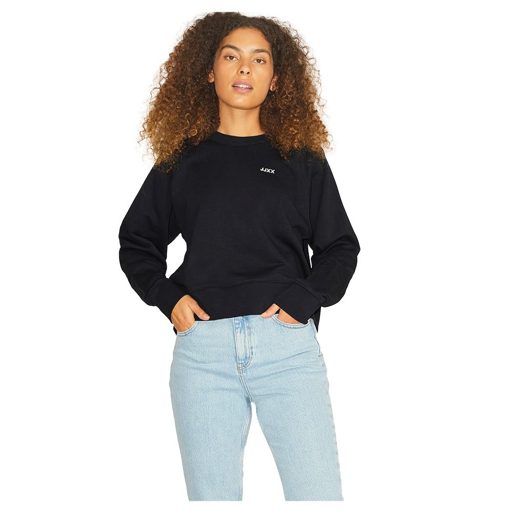 Jjxx Caitlyn Oversize Time Pullover S Black / Detail Emb Moonbeam günstig online kaufen