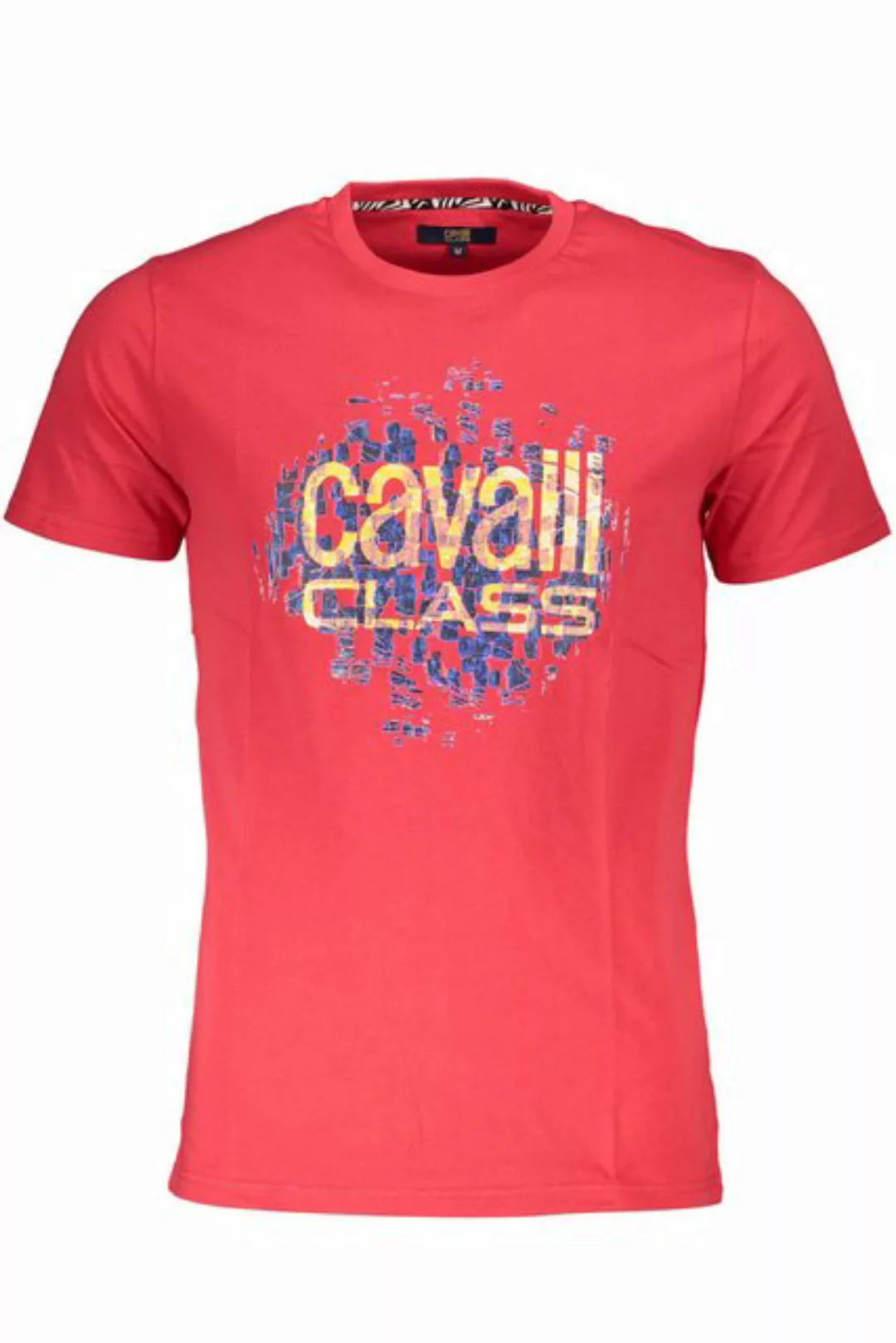 Cavalli Class T-Shirt Stylisches Herren T-Shirt in Rot mit günstig online kaufen