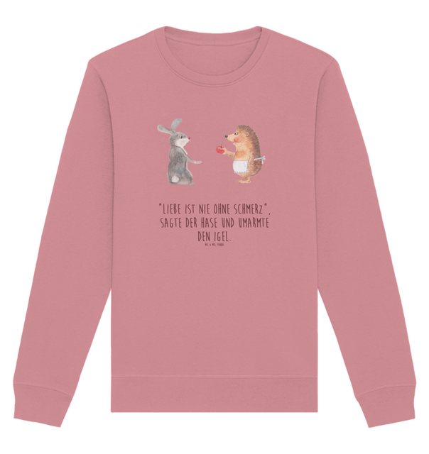 Mr. & Mrs. Panda Longpullover Größe XL Hase Igel - Canyon Pink - Geschenk, günstig online kaufen