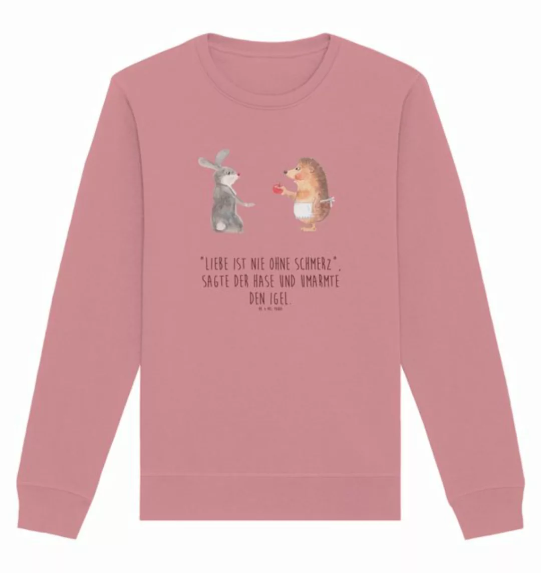 Mr. & Mrs. Panda Longpullover Größe XL Hase Igel - Canyon Pink - Geschenk, günstig online kaufen