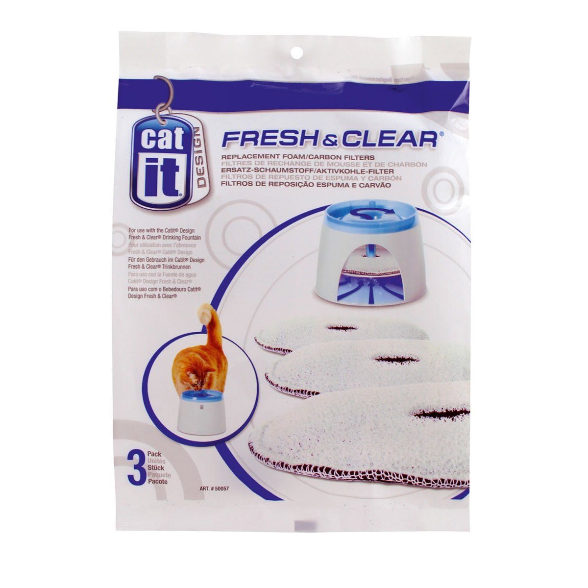 Catit Trinkbrunnen Ersatz-Schaumstoff/-Filter für Fresh & günstig online kaufen