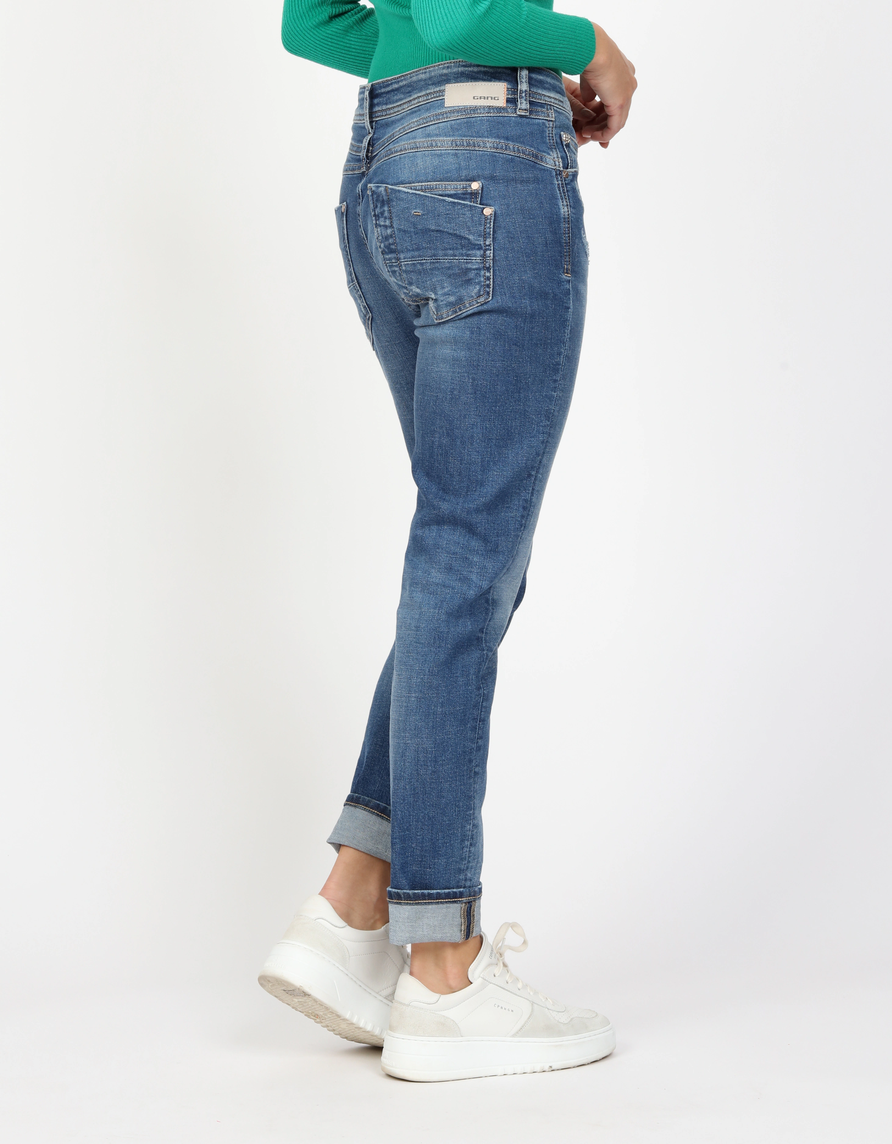 GANG Relax-fit-Jeans AMELIE mit Used-Effekten günstig online kaufen