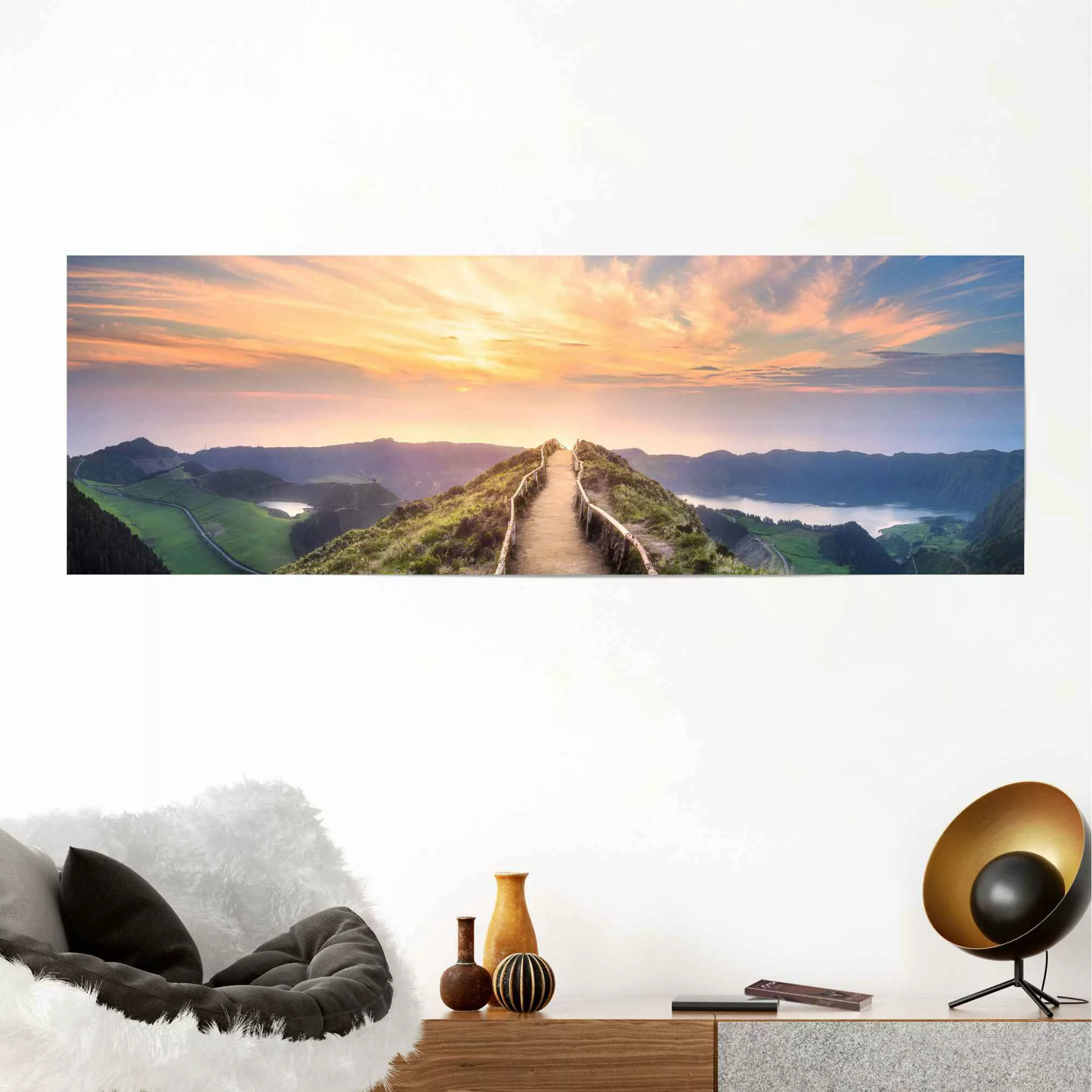 Reinders! Poster »Morgenröte Sonnenaufgang - Ausblick - Landschaft - Berge« günstig online kaufen