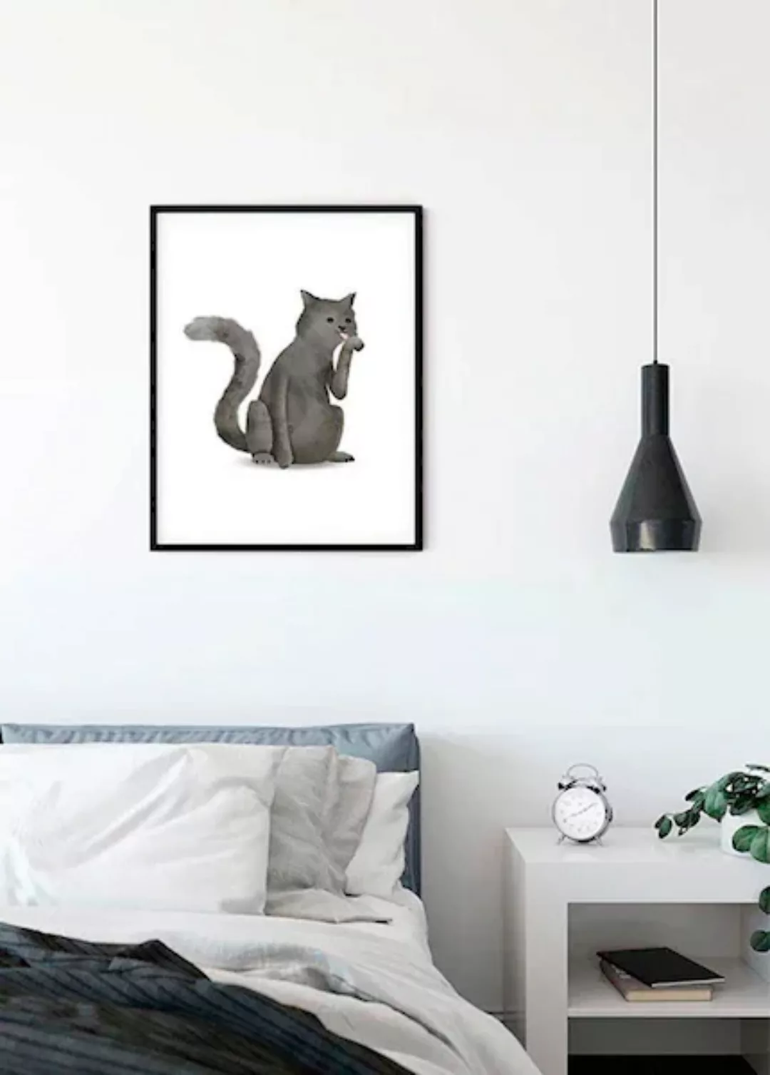Komar Poster »Cute Animal Cat«, Tiere, (1 St.), Kinderzimmer, Schlafzimmer, günstig online kaufen