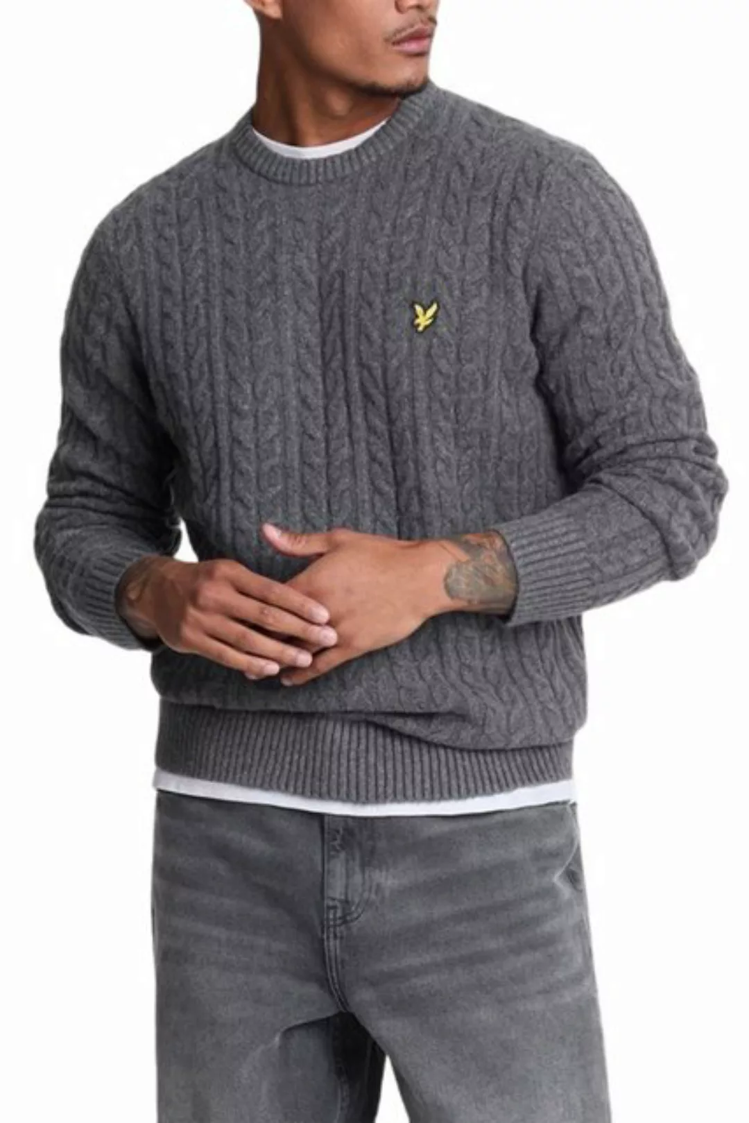 Lyle & Scott Strickpullover Herren,Baumwollmix,Cable-Muster, Weich & Angene günstig online kaufen