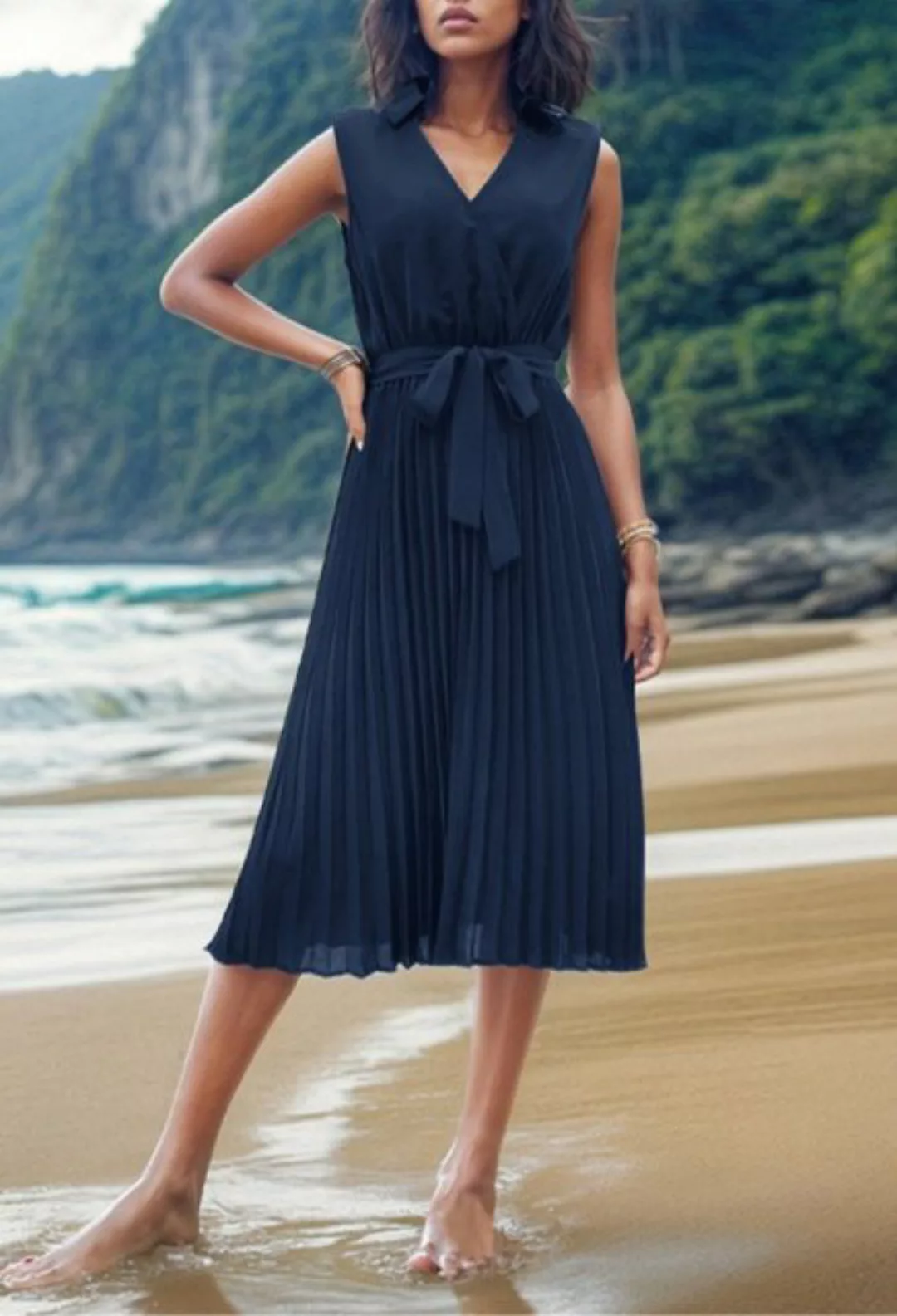 CHENIN Strandkleid Sommerkleid, ärmellos, einfarbig, Strandkleid Kleine qua günstig online kaufen