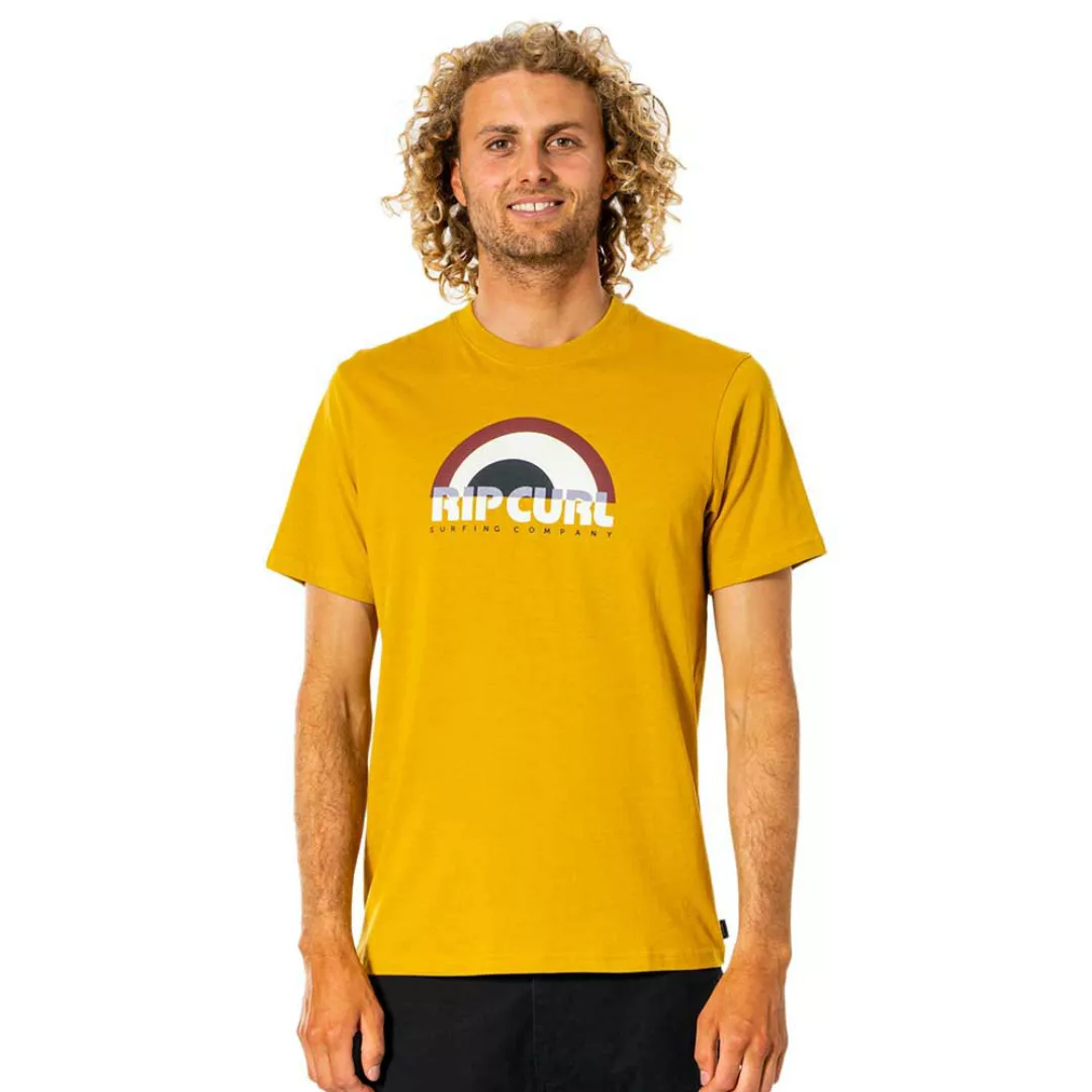 Rip Curl Surf Revival Decal Kurzärmeliges T-shirt XL Mustard günstig online kaufen