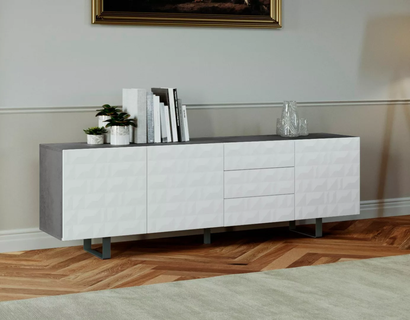 DIVENTA Sideboard, Breite 220 cm günstig online kaufen