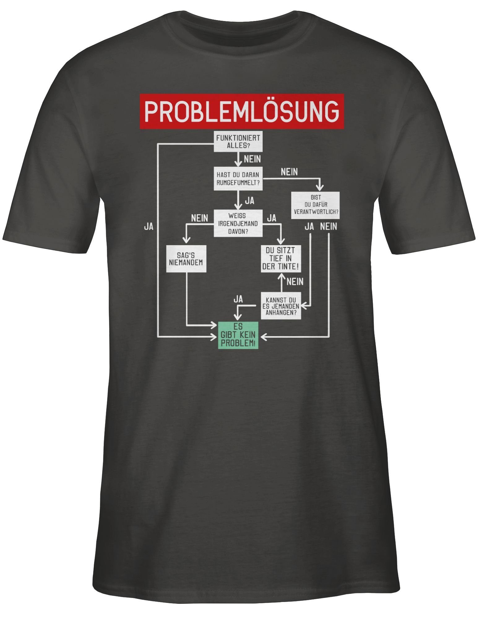 Shirtracer T-Shirt Problemlösung Sprüche Statement mit günstig online kaufen