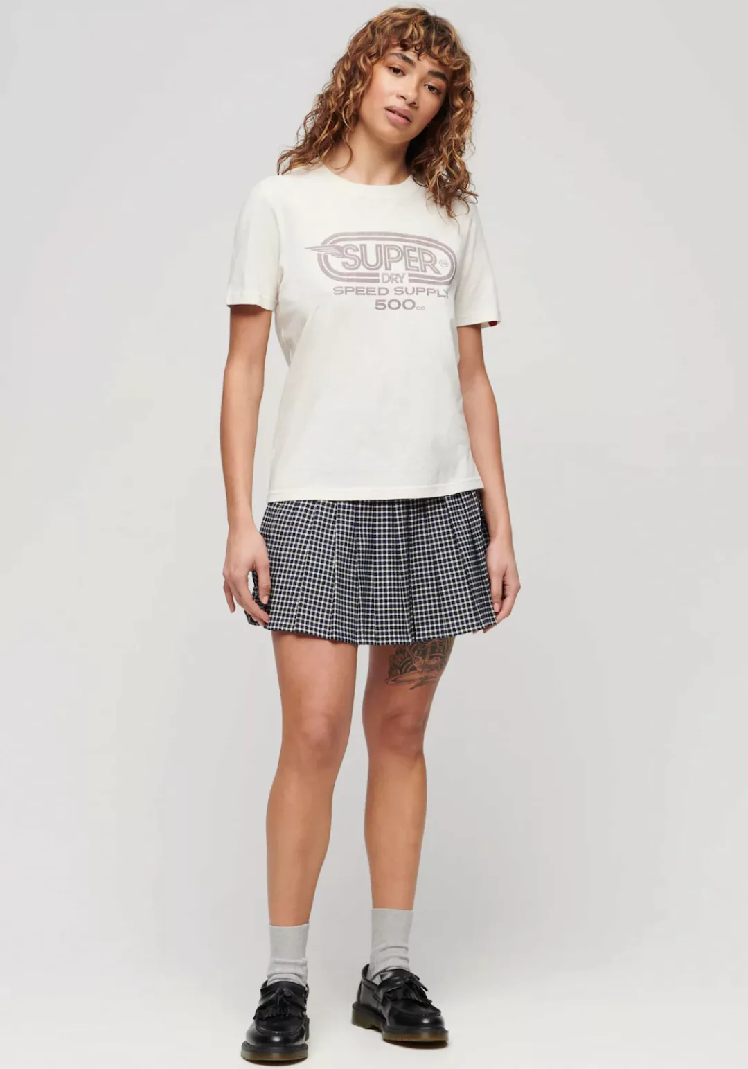 Superdry Print-Shirt "ARCHIVE KISS PRINT RELAXED TEE" günstig online kaufen