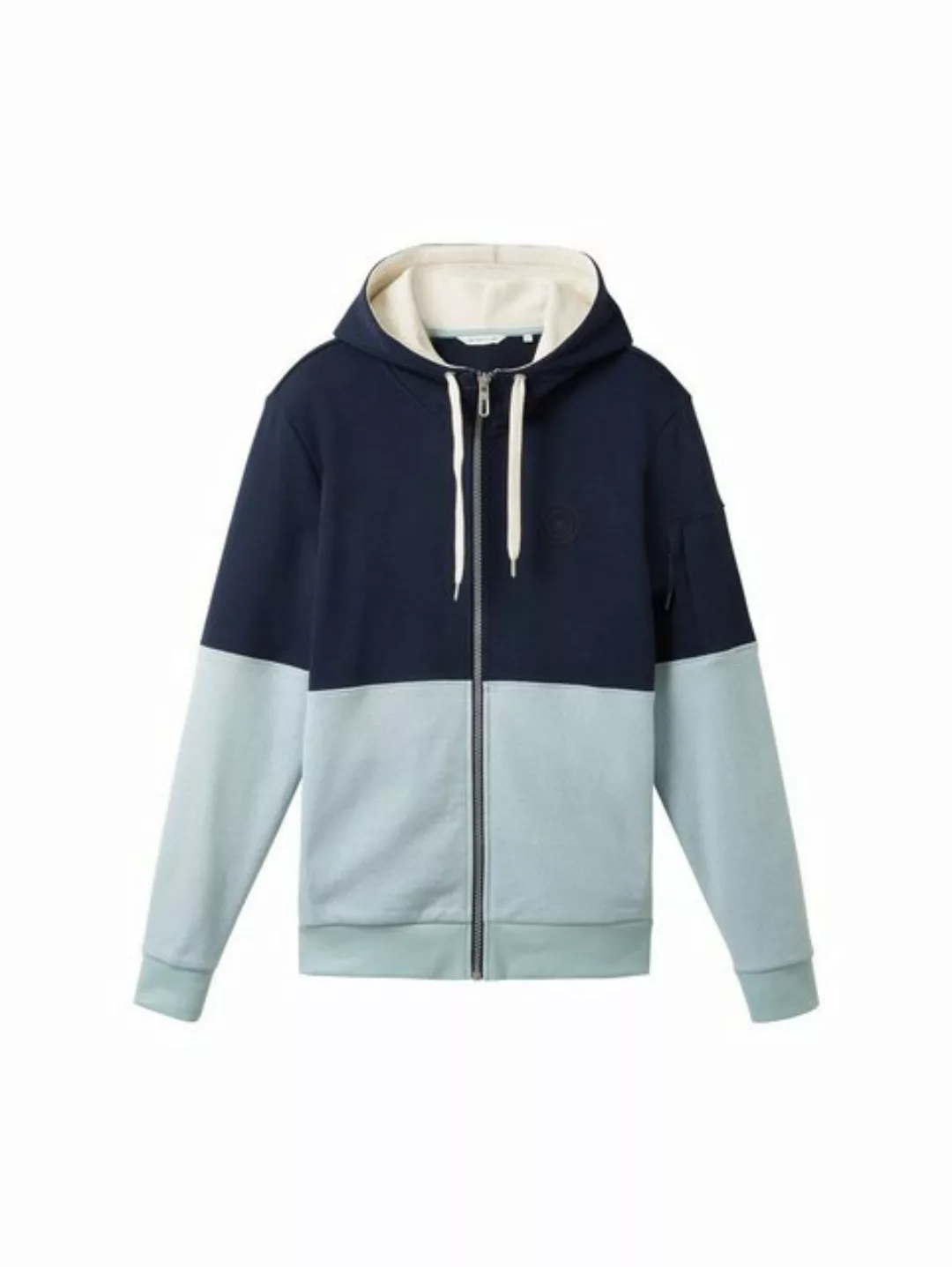 TOM TAILOR Hoodie Legere Sweatjacke Zipp Verschluss Kapuzenpullover 6418 in günstig online kaufen