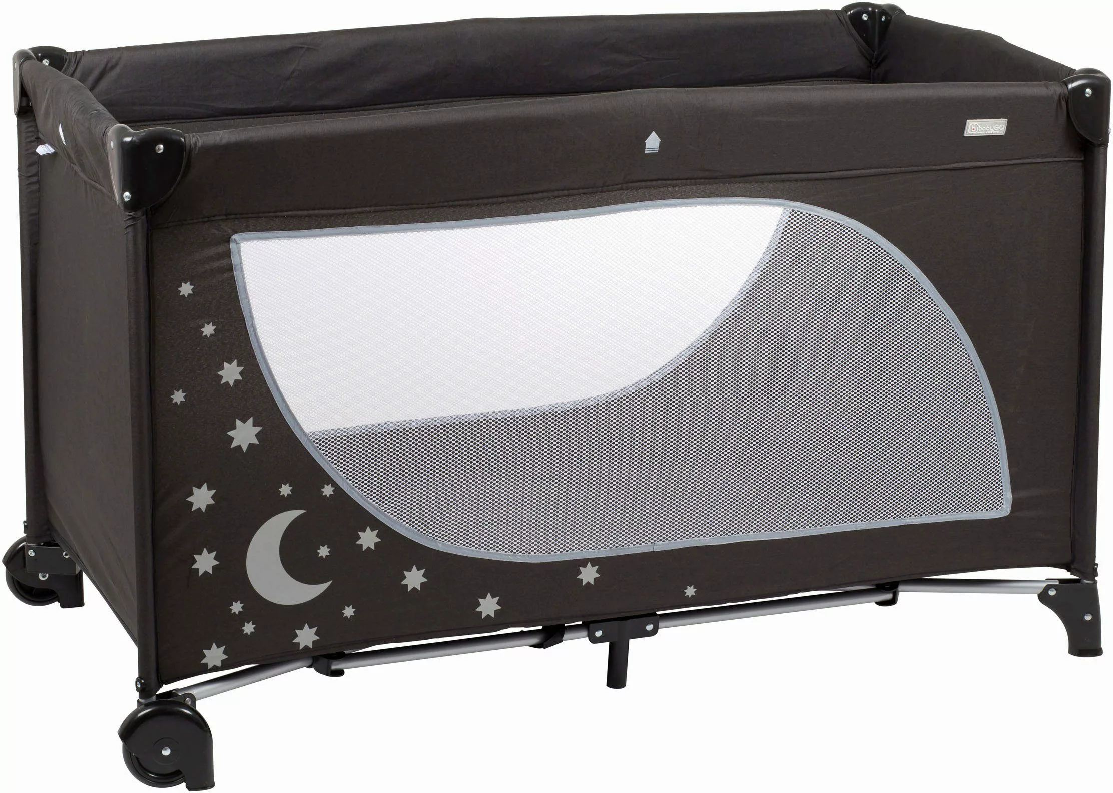 BabyGo Baby-Reisebett Moonstars, black günstig online kaufen