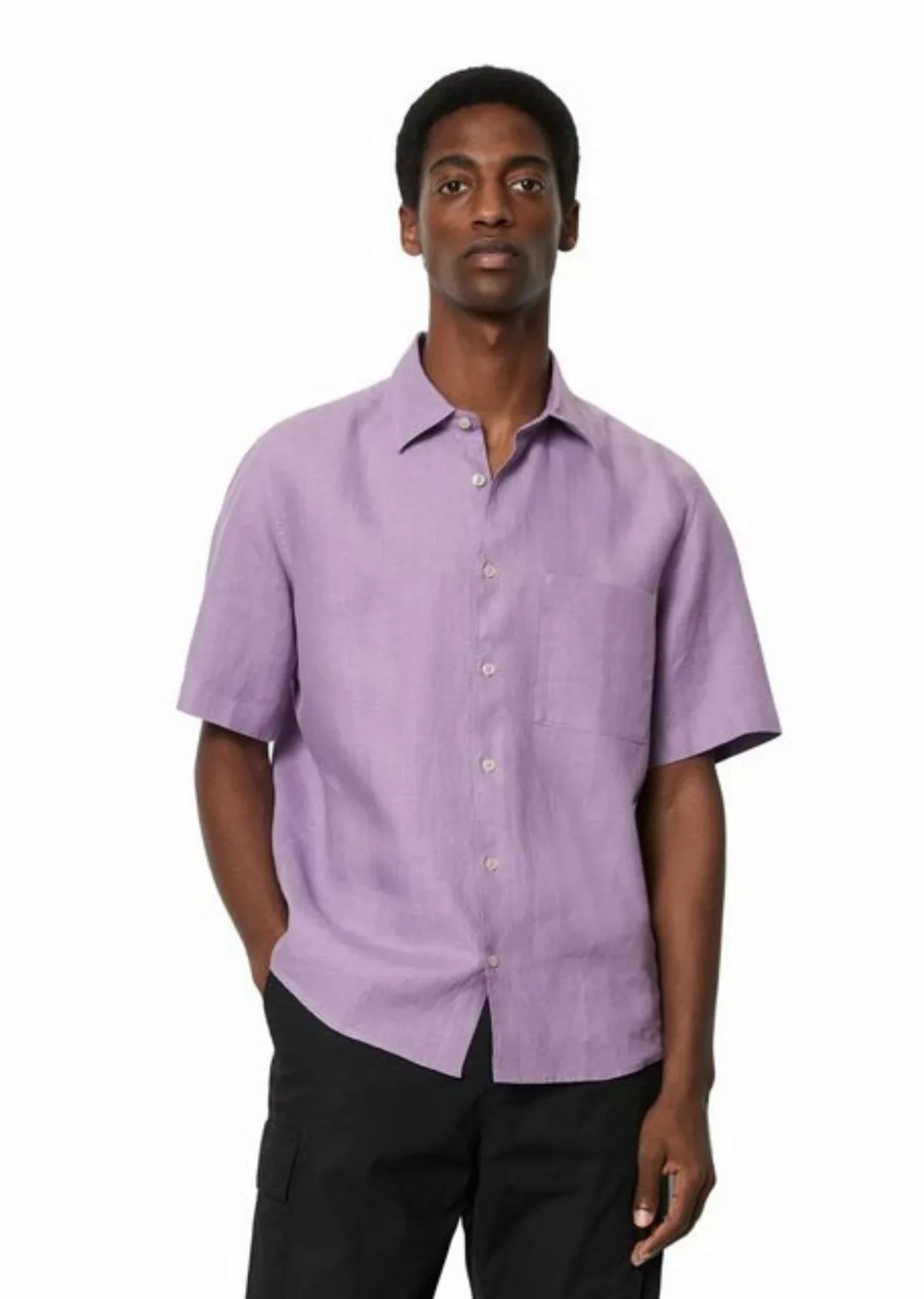 Marc O'Polo Kurzarmhemd aus reinem Leinen günstig online kaufen