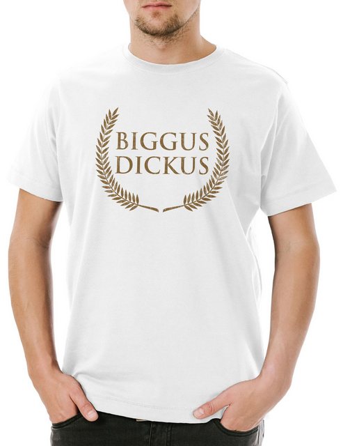 Urban Backwoods Print-Shirt Biggus Dickus Herren T-Shirt Monty Brian Fun Da günstig online kaufen