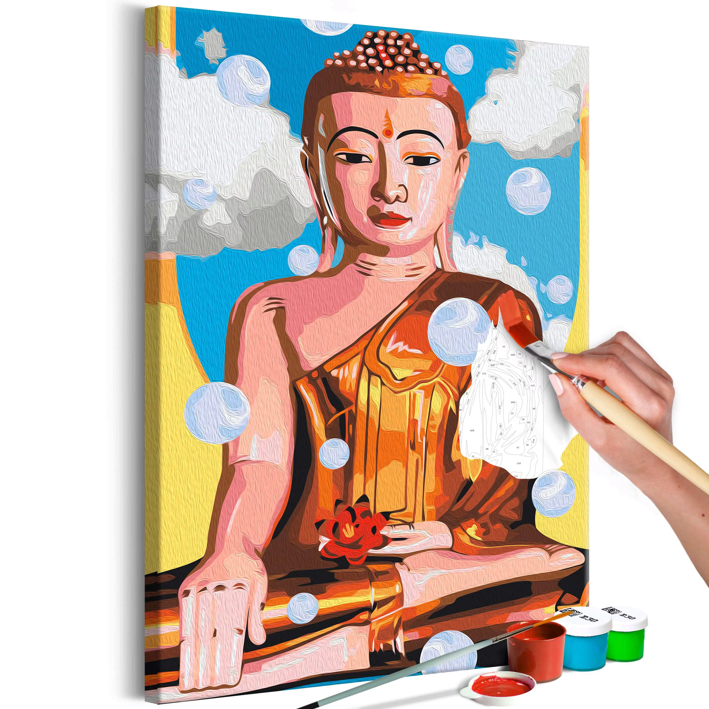 Malen nach Zahlen - Levitating Buddha günstig online kaufen