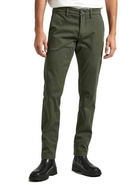 Pepe Jeans Chinohose Slim Fit - Charly Olive Green günstig online kaufen