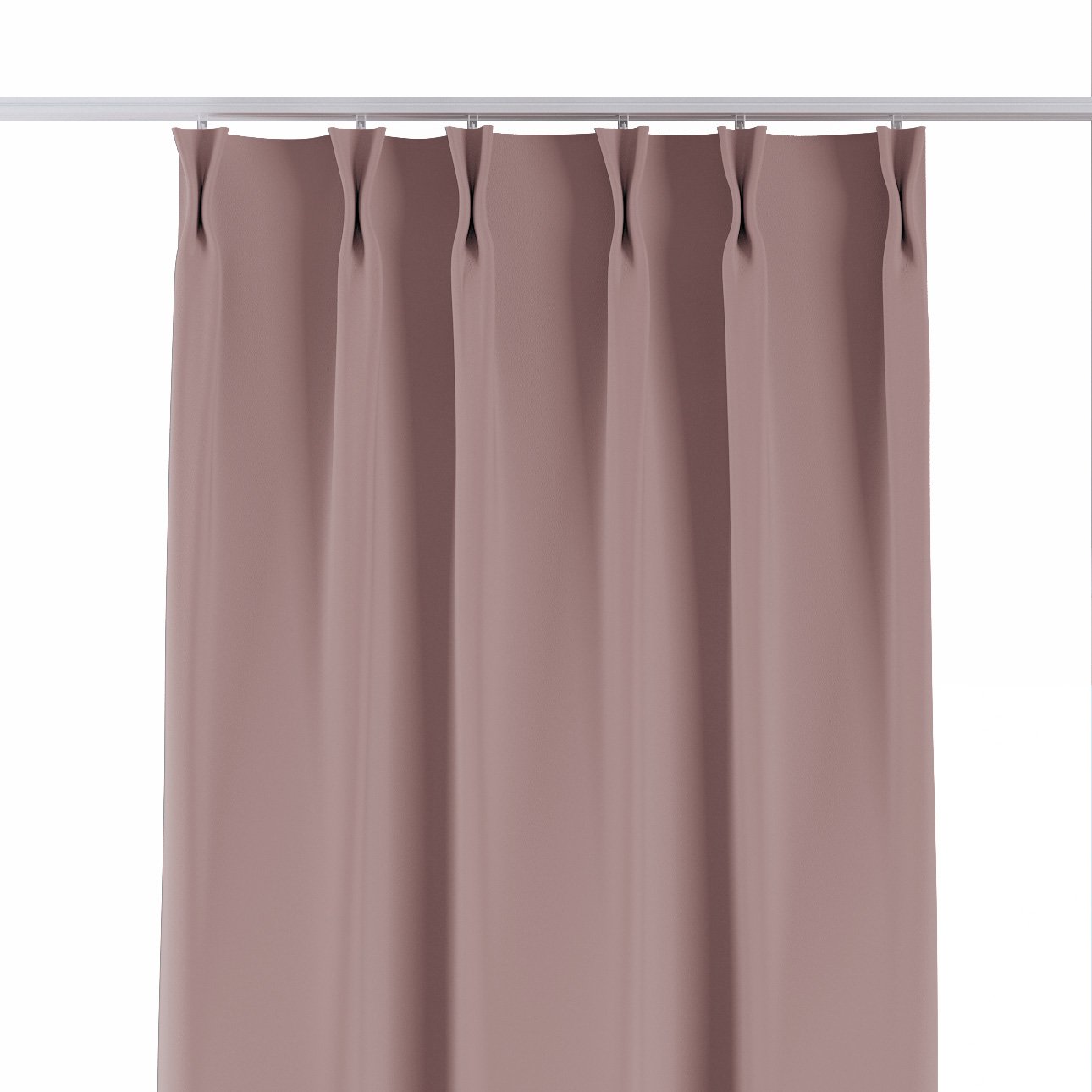 Vorhang mit flämischen 2-er Falten, Puderrosa, Blackout 300 cm (269-47) günstig online kaufen