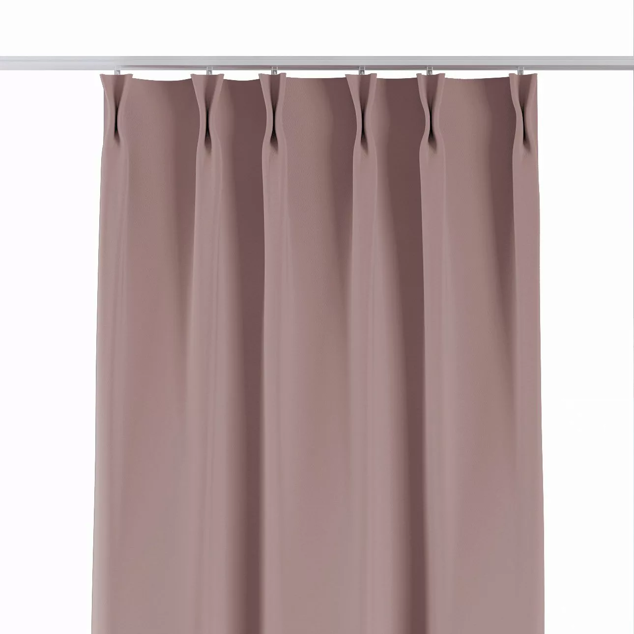 Vorhang mit flämischen 2-er Falten, Puderrosa, Blackout 300 cm (269-47) günstig online kaufen