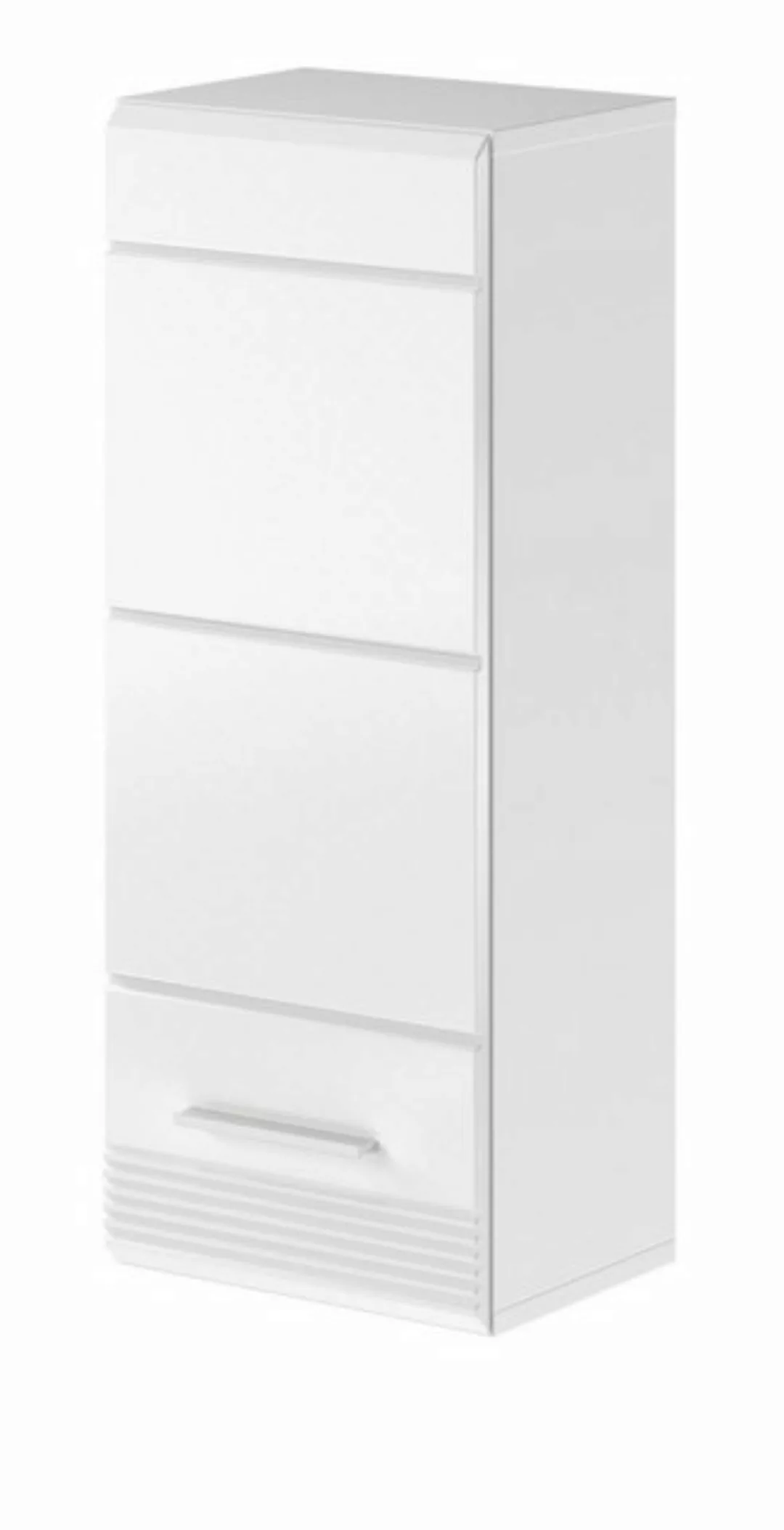 Inn.Furn Hängeschrank Leon (Badschrank in weiß, 30 x 77 cm) Hochglanz, 3 Fä günstig online kaufen