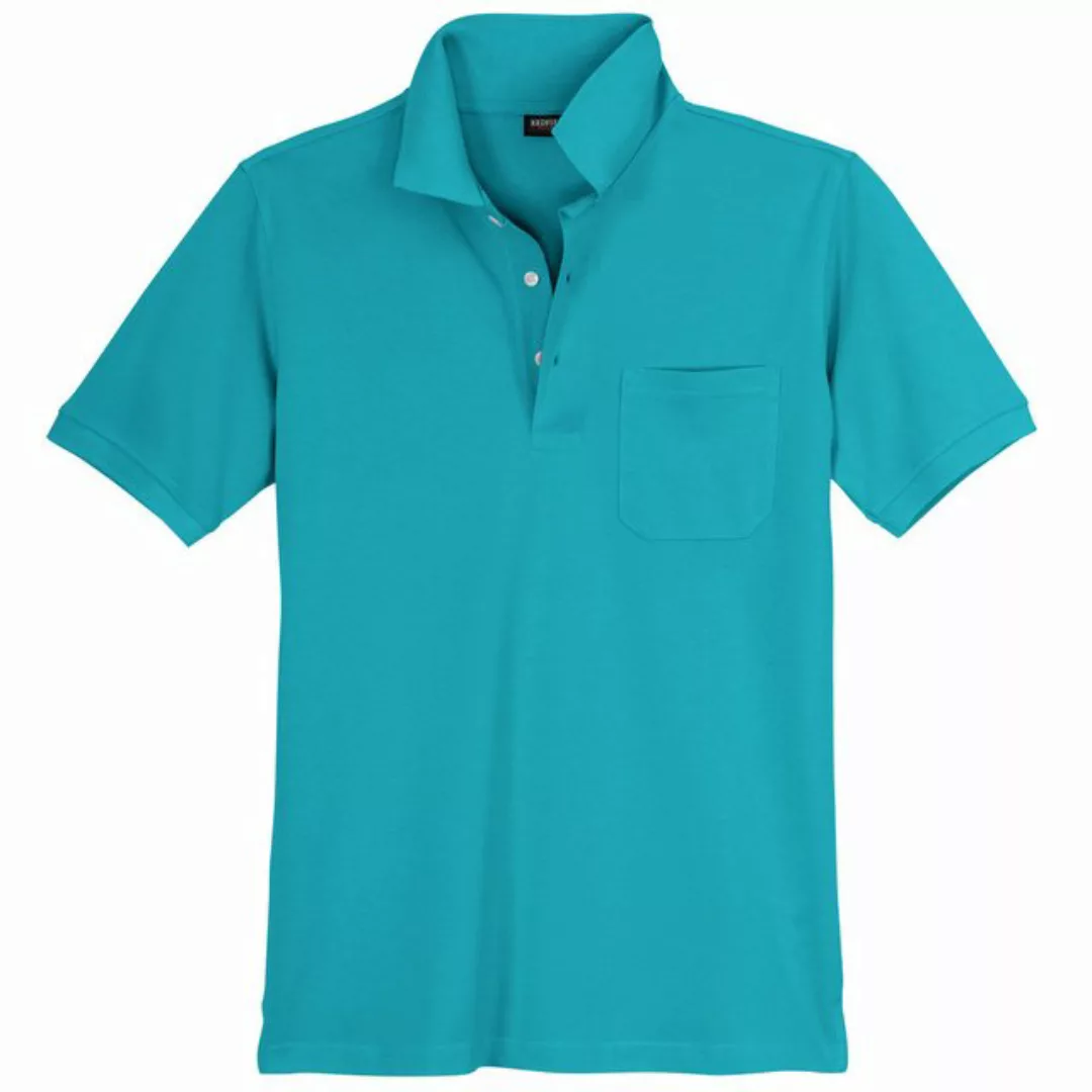 redfield Poloshirt Redfield Übergrößen Ralph Poloshirt türkis günstig online kaufen