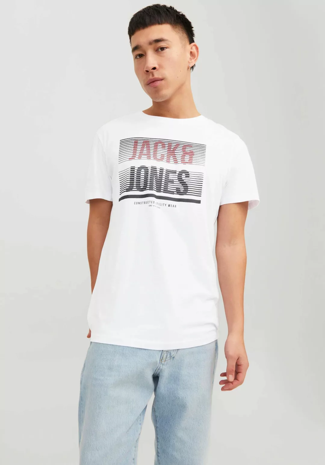 Jack & Jones Kurzarmshirt JJBRIX TEE SS CREW NECK günstig online kaufen