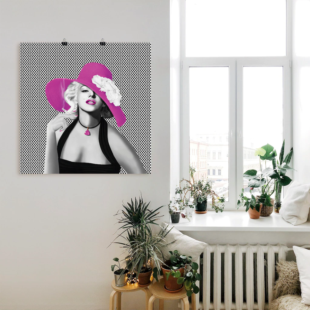Artland Wandbild "Marilyn in Pop Art", Stars, (1 St.), als Leinwandbild, Po günstig online kaufen