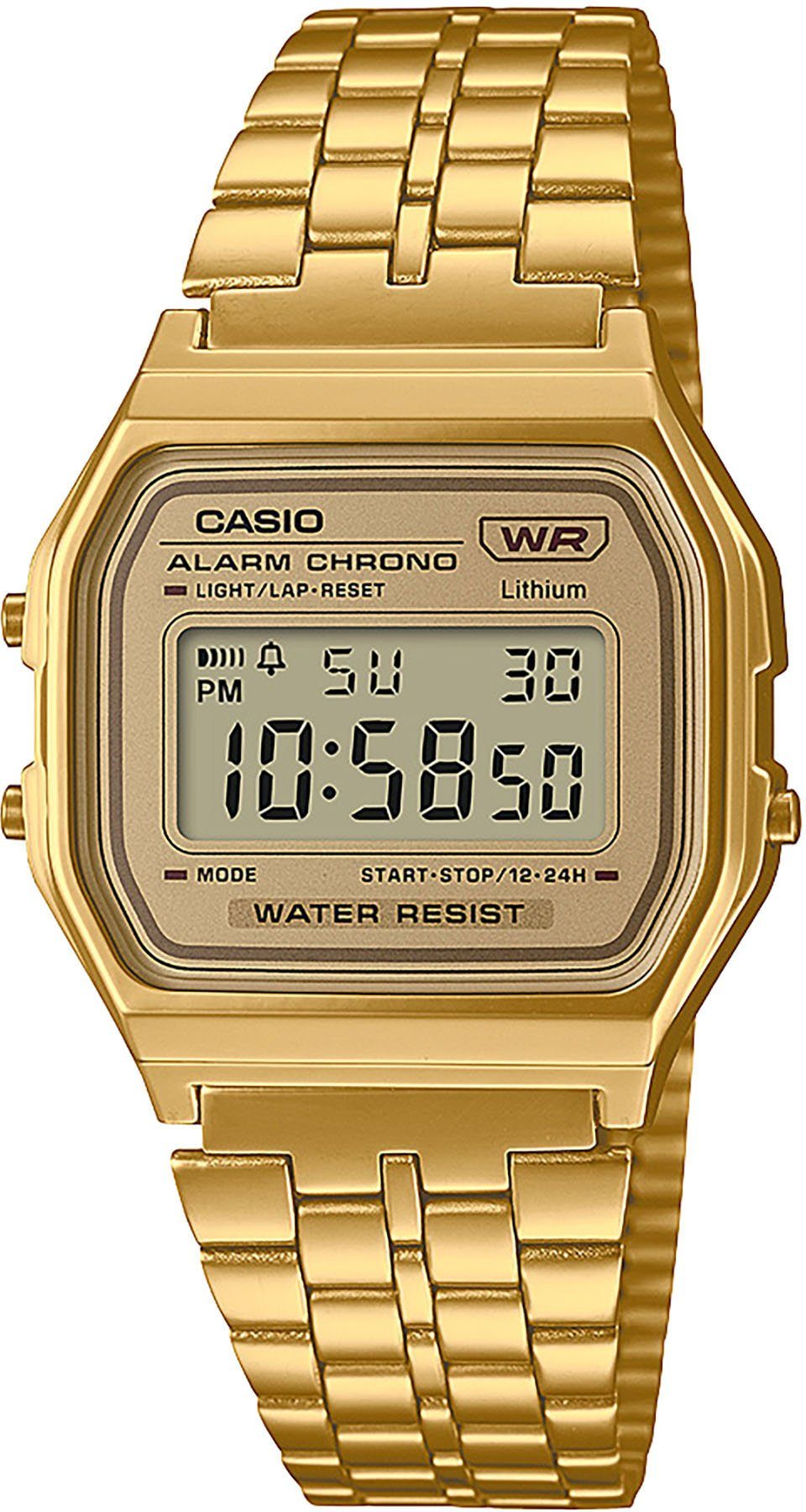 CASIO VINTAGE Chronograph A158WETG-9AEF, Quarzuhr, Armbanduhr, günstig online kaufen