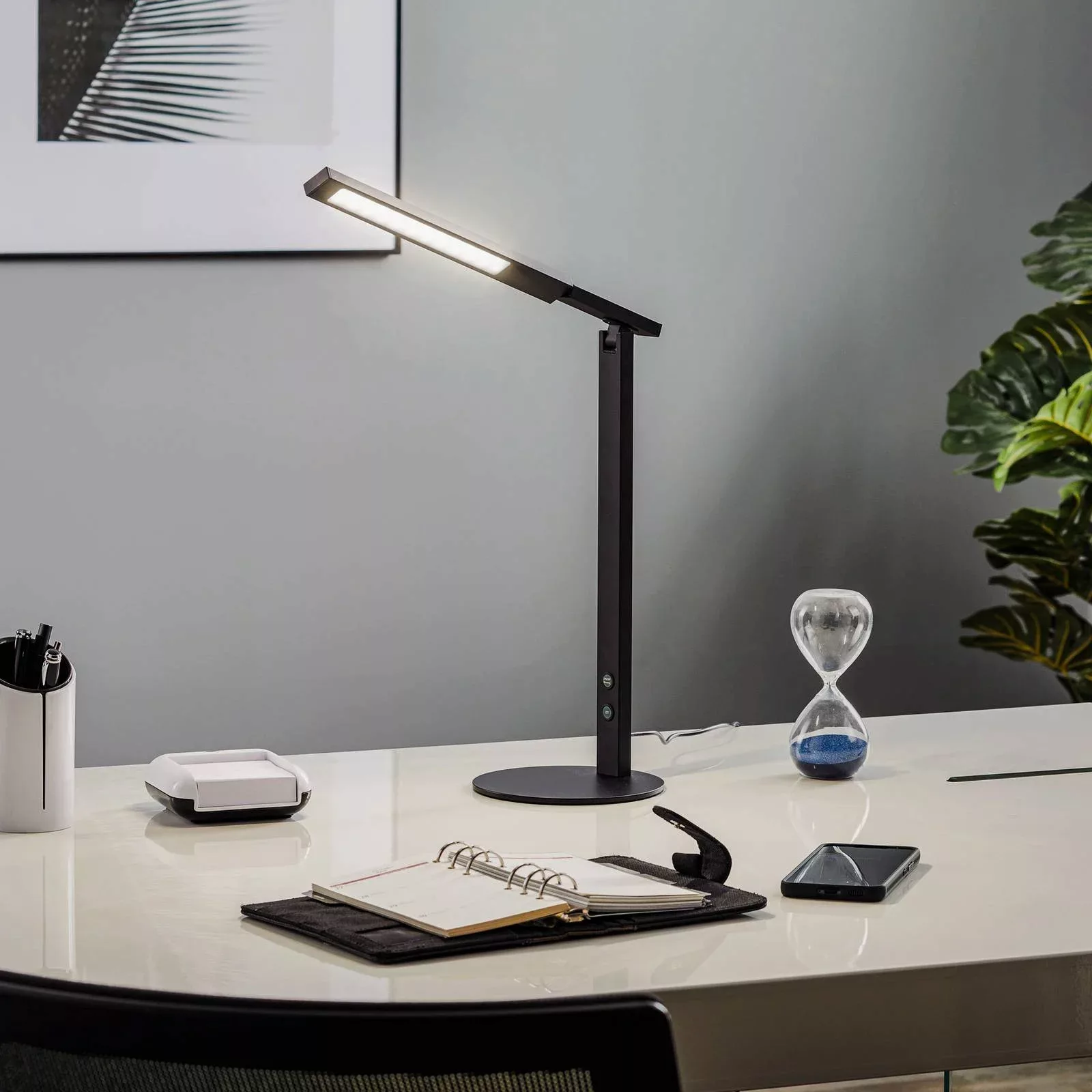 LED-Schreibtischleuchte Ideal mit Dimmer, schwarz günstig online kaufen