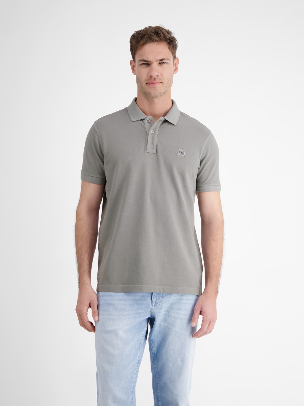 LERROS Poloshirt "LERROS Herren Poloshirt in gewaschener Optik" günstig online kaufen