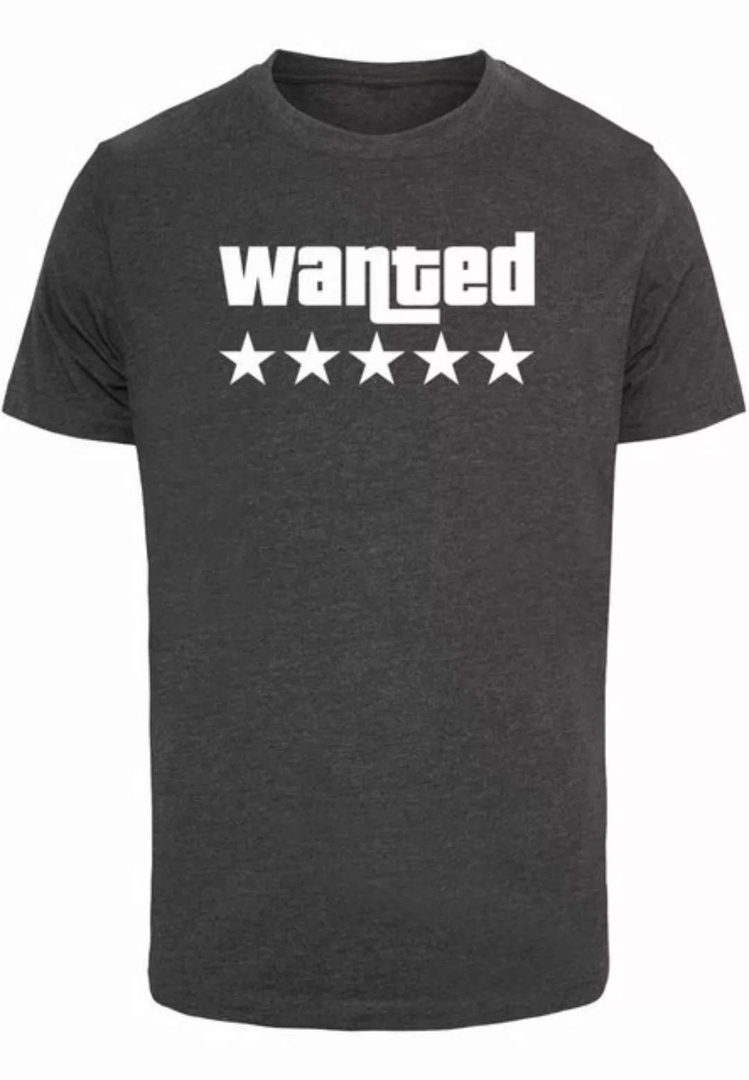 Merchcode T-Shirt Merchcode Herren Wanted T-Shirt Round Neck (1-tlg) günstig online kaufen
