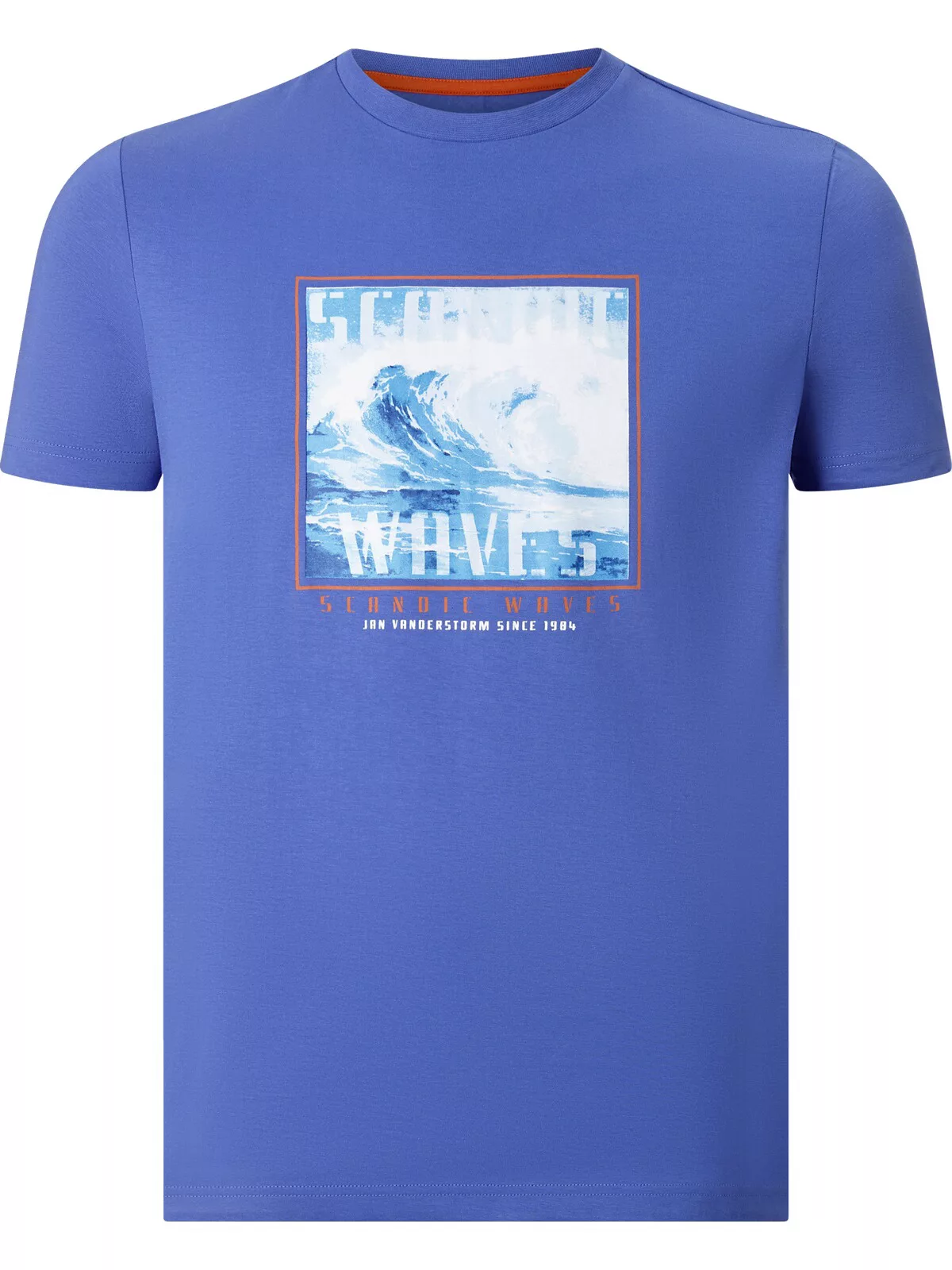 Jan Vanderstorm Rundhalsshirt "T-Shirt GERFRIED", mit Wellen-Print günstig online kaufen