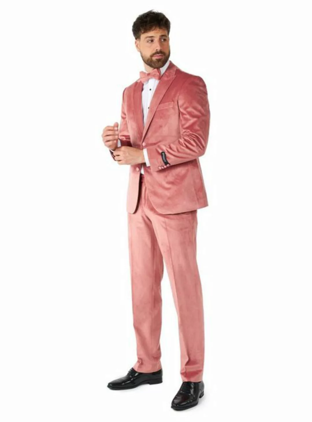 Opposuits Anzug Vintage Pink Velvet Deluxe Samtanzug Eleganter Samtanzug in günstig online kaufen
