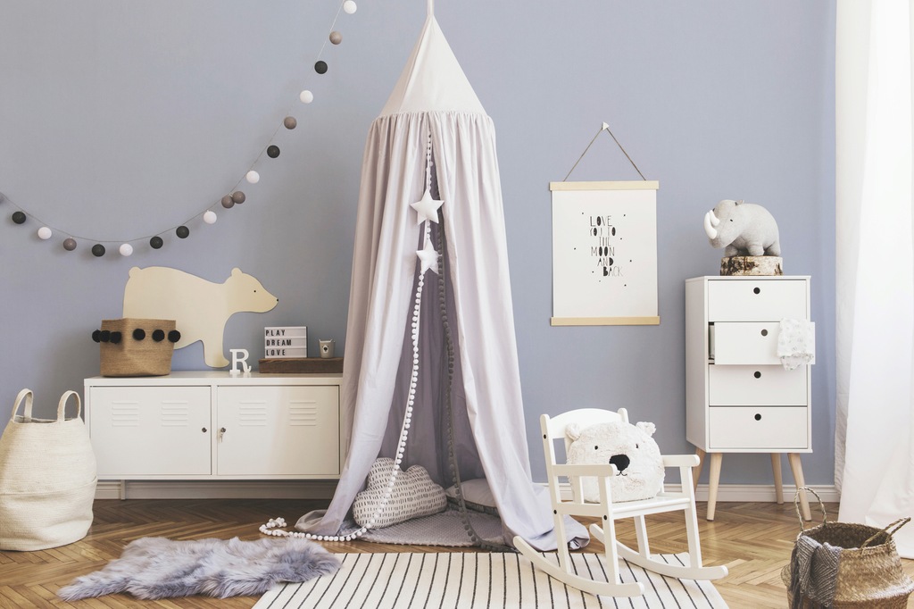 Bricoflor Blaue Tapete für Babyzimmer Einfarbige Vliestapete in Hellblau Id günstig online kaufen