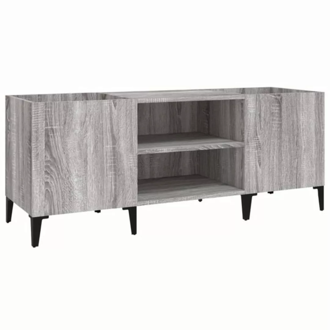 vidaXL Beistellschrank Plattenschrank Grau Sonoma 121x38x48 cm Holzwerkstof günstig online kaufen