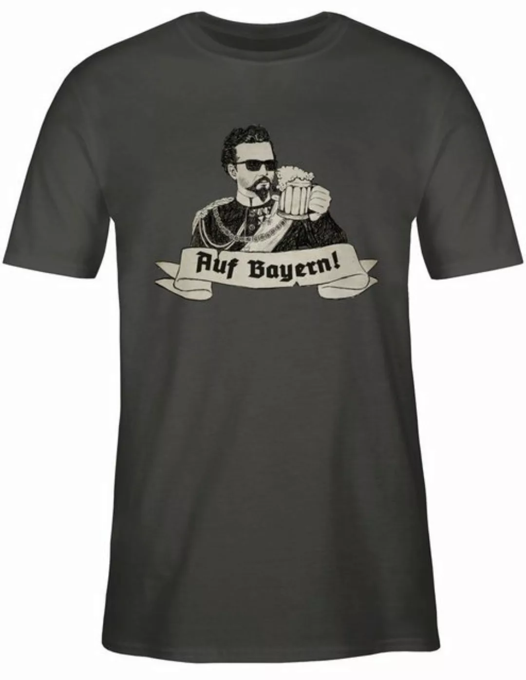 Shirtracer T-Shirt König Ludwig Bayern - Auf Bayern Prost Mode für Oktoberf günstig online kaufen