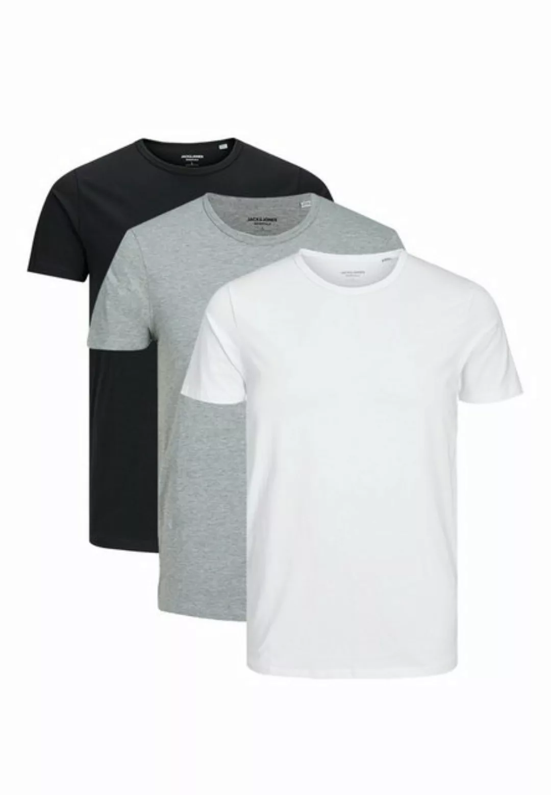 Jack & Jones T-Shirt 3er Pack Basic (Spar-Set, 3-tlg) T-Shirt - Baumwolle - günstig online kaufen