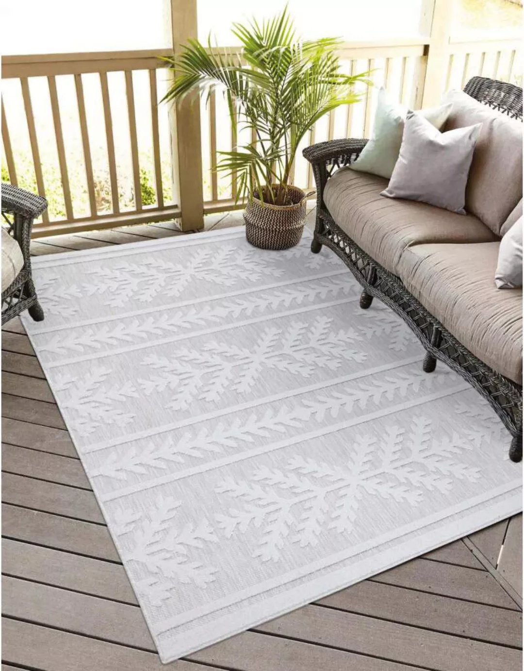 Carpet City Teppich »In-& Outdoorteppich Santorini 411, 3D-Effekt, Boho-Opt günstig online kaufen