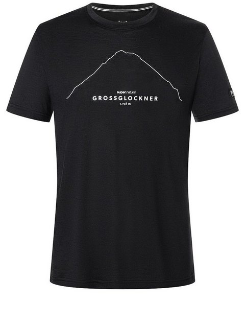 SUPER.NATURAL Print-Shirt Merino T-Shirt M GROSSGLOCKNER TEE wärmender Meri günstig online kaufen