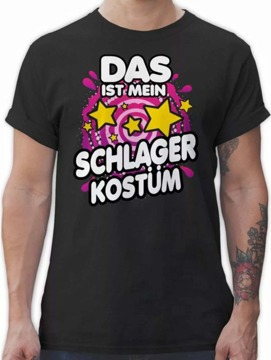 Shirtracer T-Shirt Das ist mein Schlager Kostüm Schlager Party Outfit günstig online kaufen