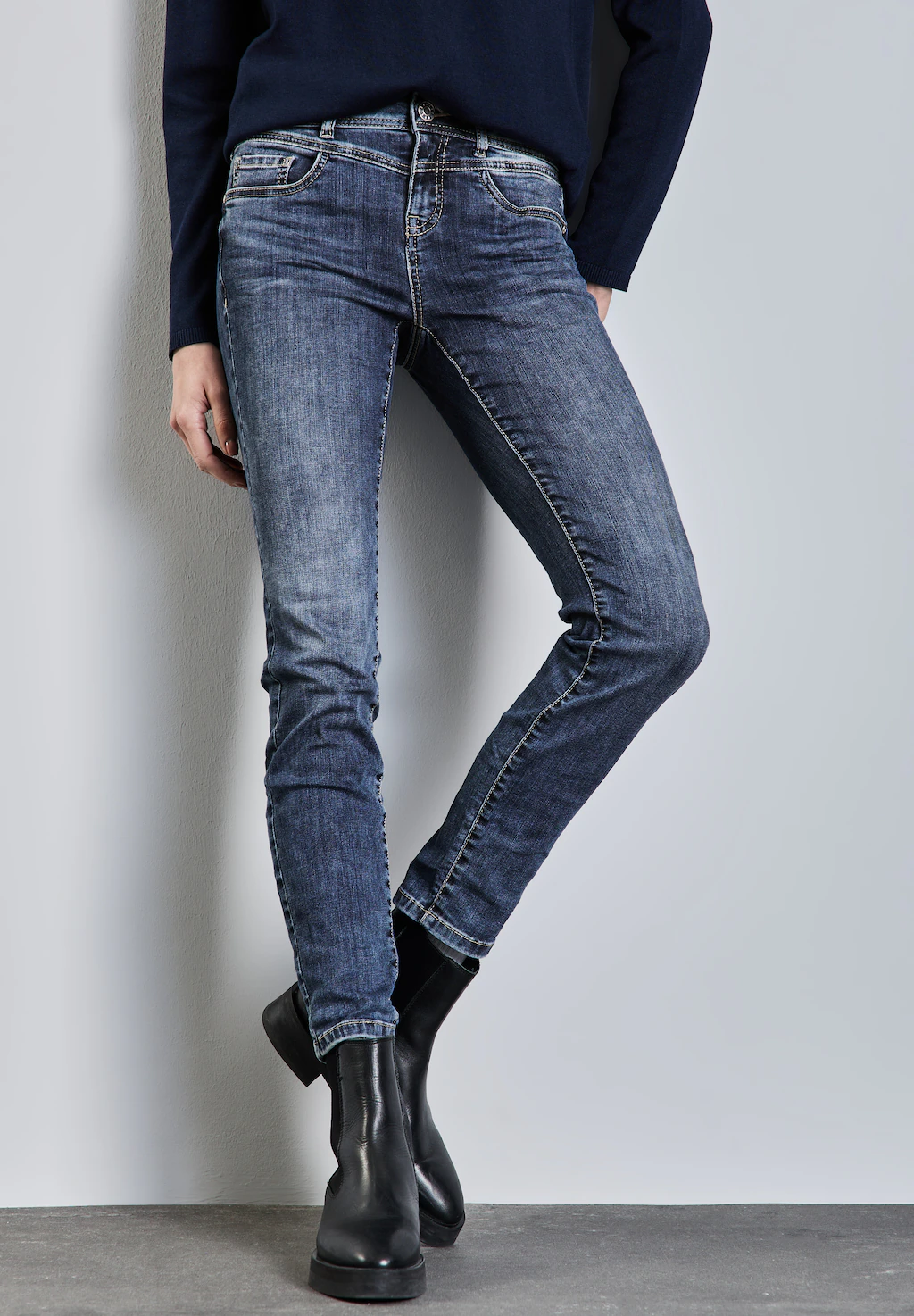 STREET ONE Slim-fit-Jeans Style YORK im günstig online kaufen