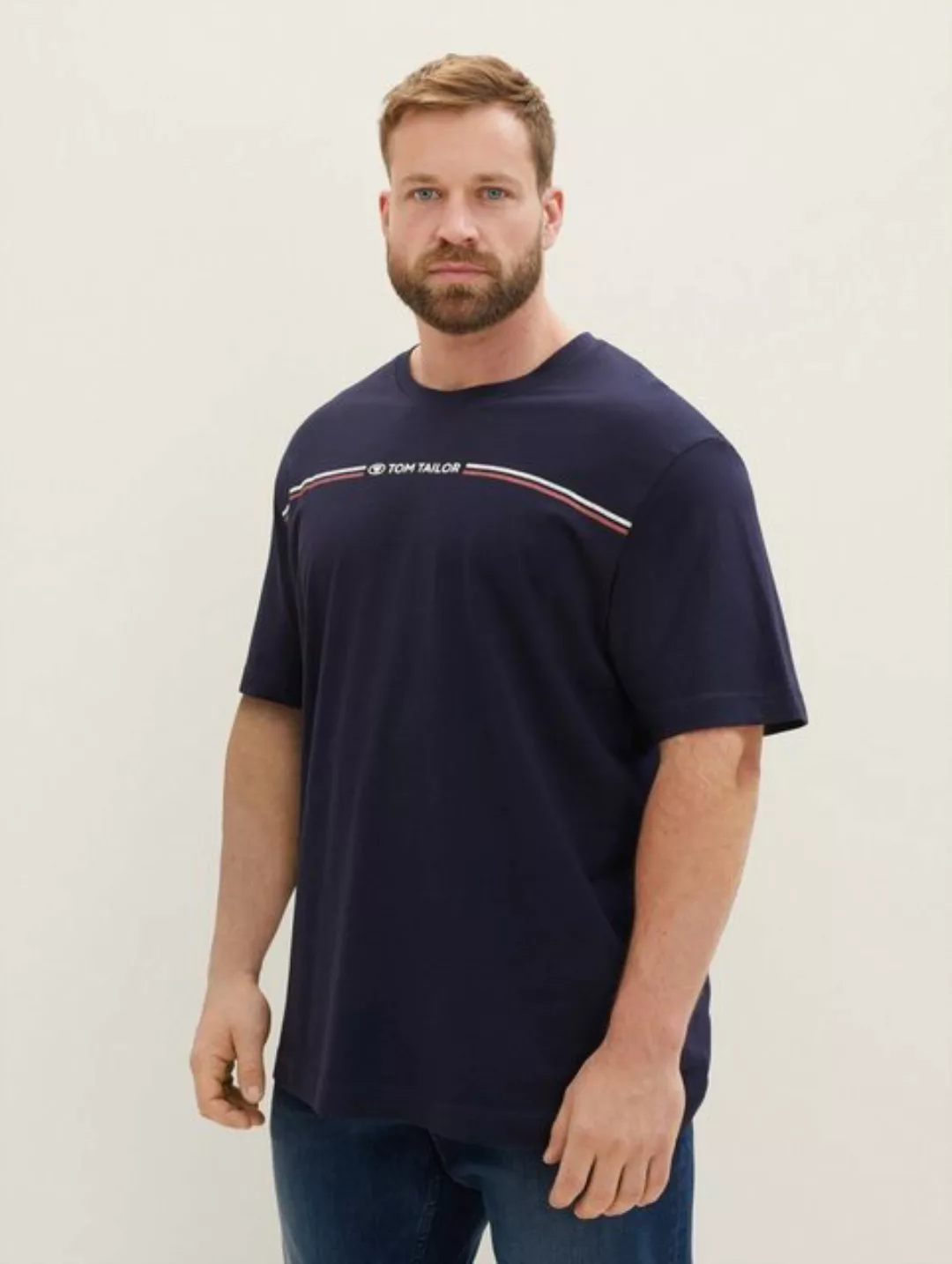 TOM TAILOR PLUS T-Shirt Plus - T-Shirt mit Print günstig online kaufen