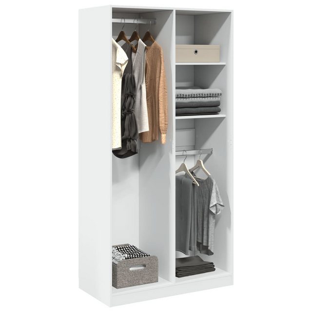 vidaXL Kleiderschrank Kleiderschrank Weiß 100x50x200 cm Spanplatte günstig online kaufen