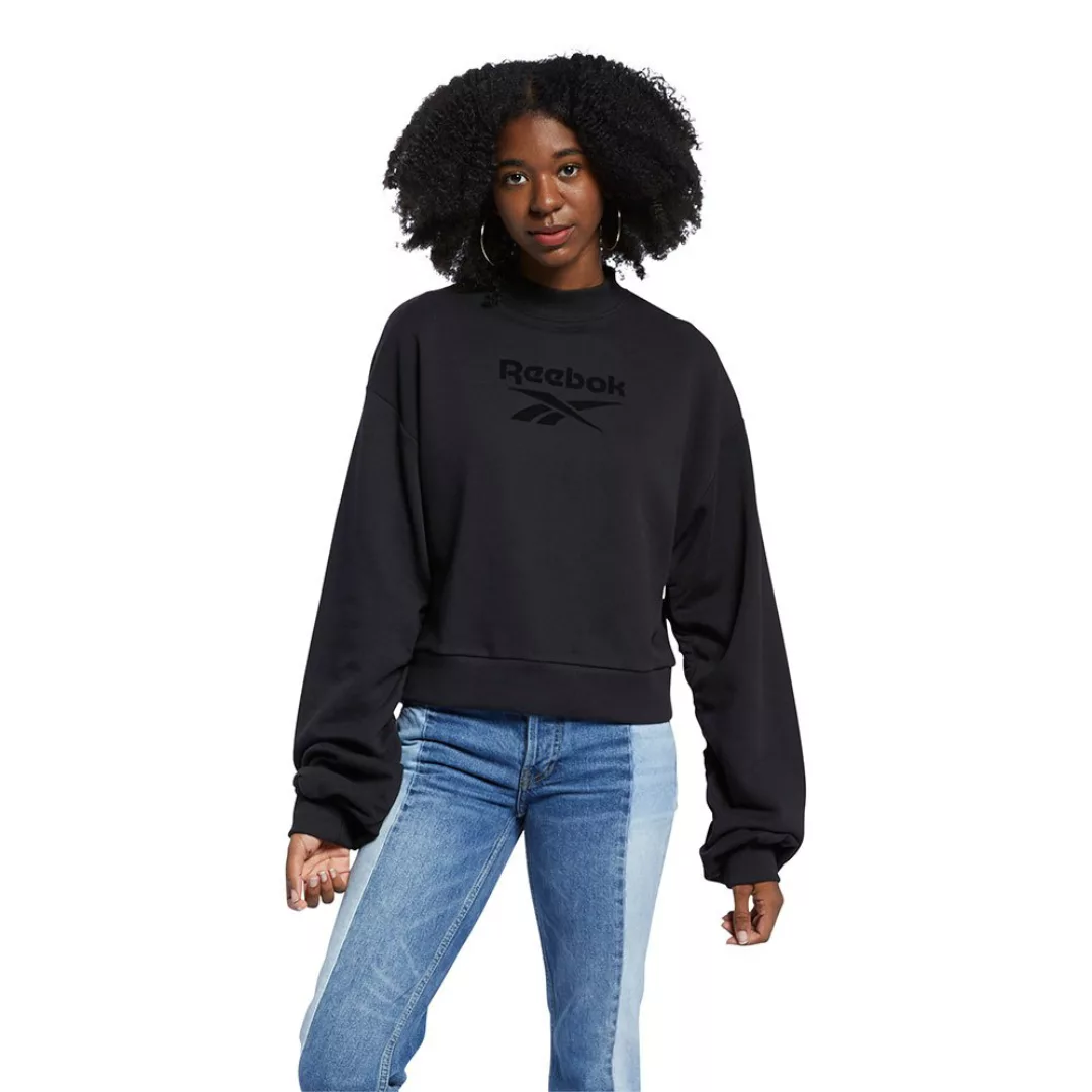 Reebok Classics Mockneck Crew Sweatshirt M Black günstig online kaufen