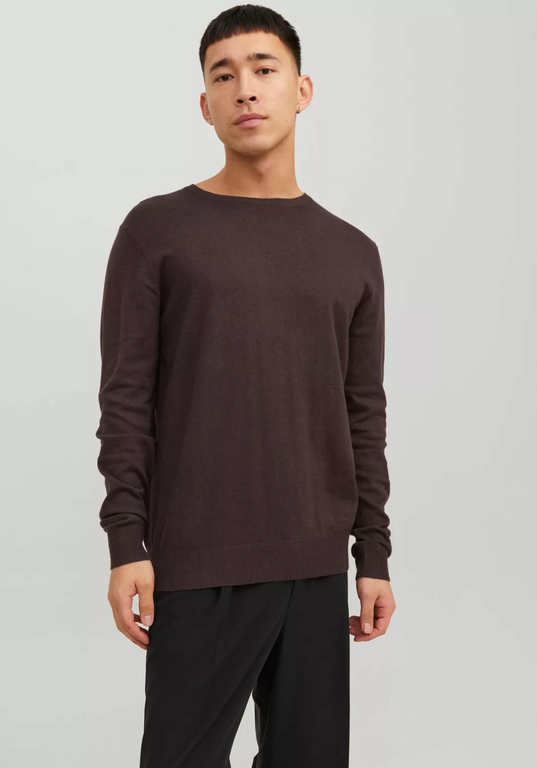 Jack & Jones Strickpullover "JJEEMIL KNIT CREW NECK NOOS", mit Rundhalsauss günstig online kaufen