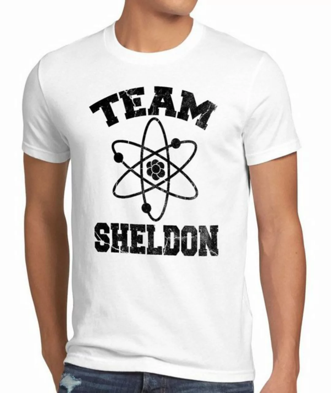 Print-Shirt Herren T-Shirt Sheldon College Team big cooper theory leonard b günstig online kaufen