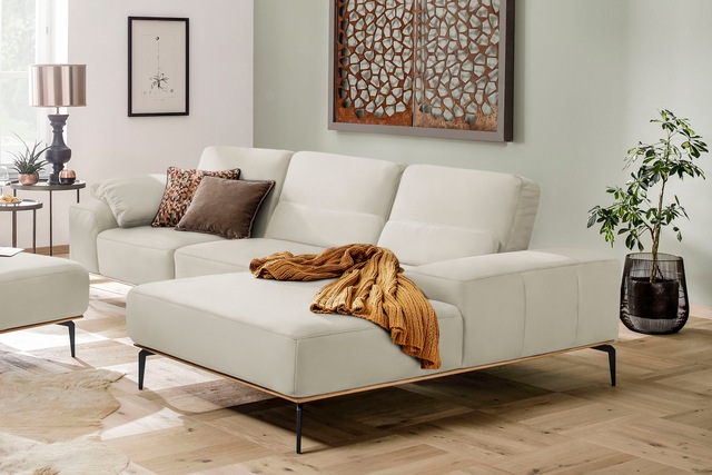 W.SCHILLIG Ecksofa "run, Designsofa mit tollem Sitzkomfort, bequem, L-Form" günstig online kaufen