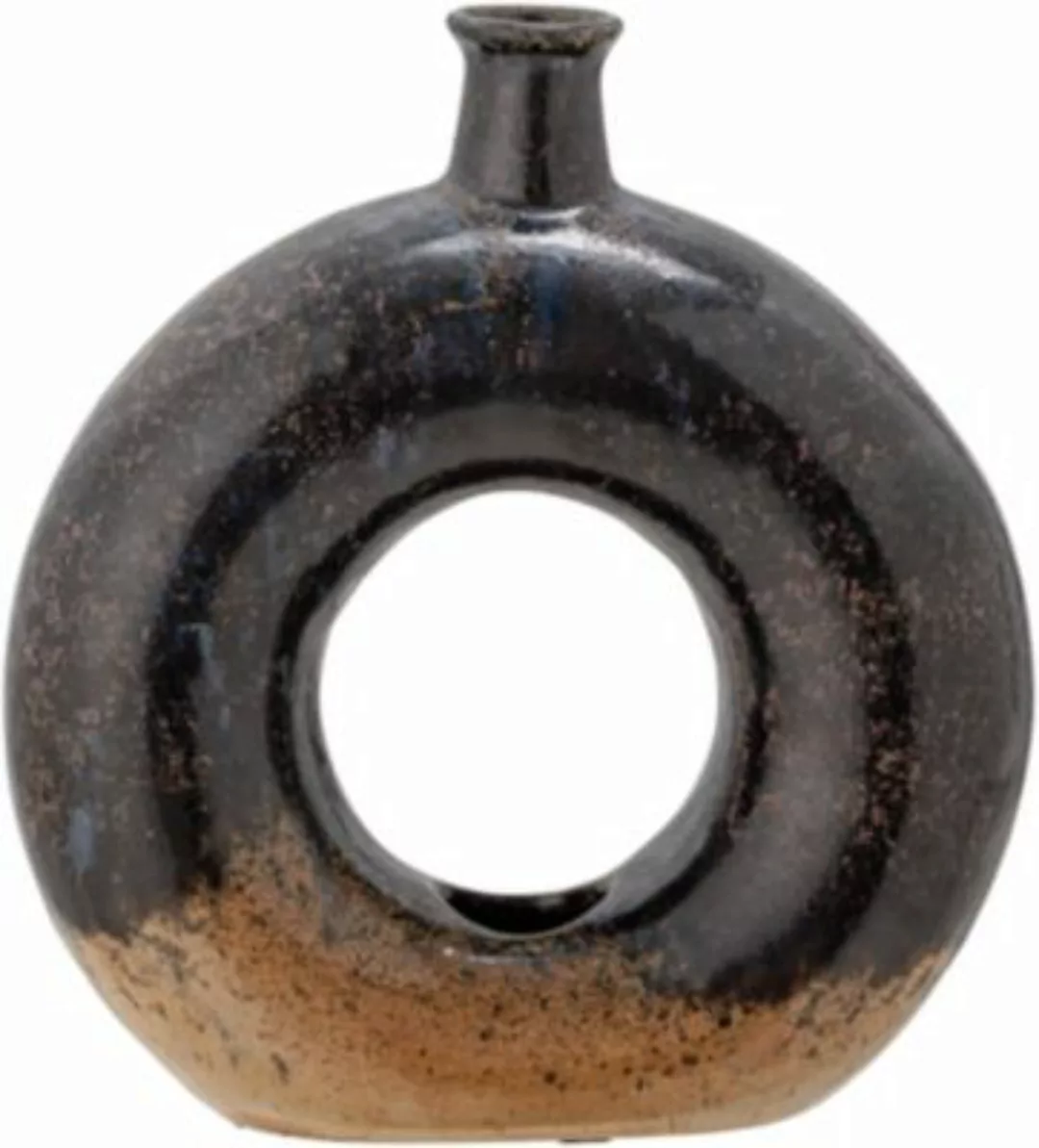 Vase  keramik grün / Keramik - Endbearbeitung mit Patina-Effekt H 19 cm - B günstig online kaufen