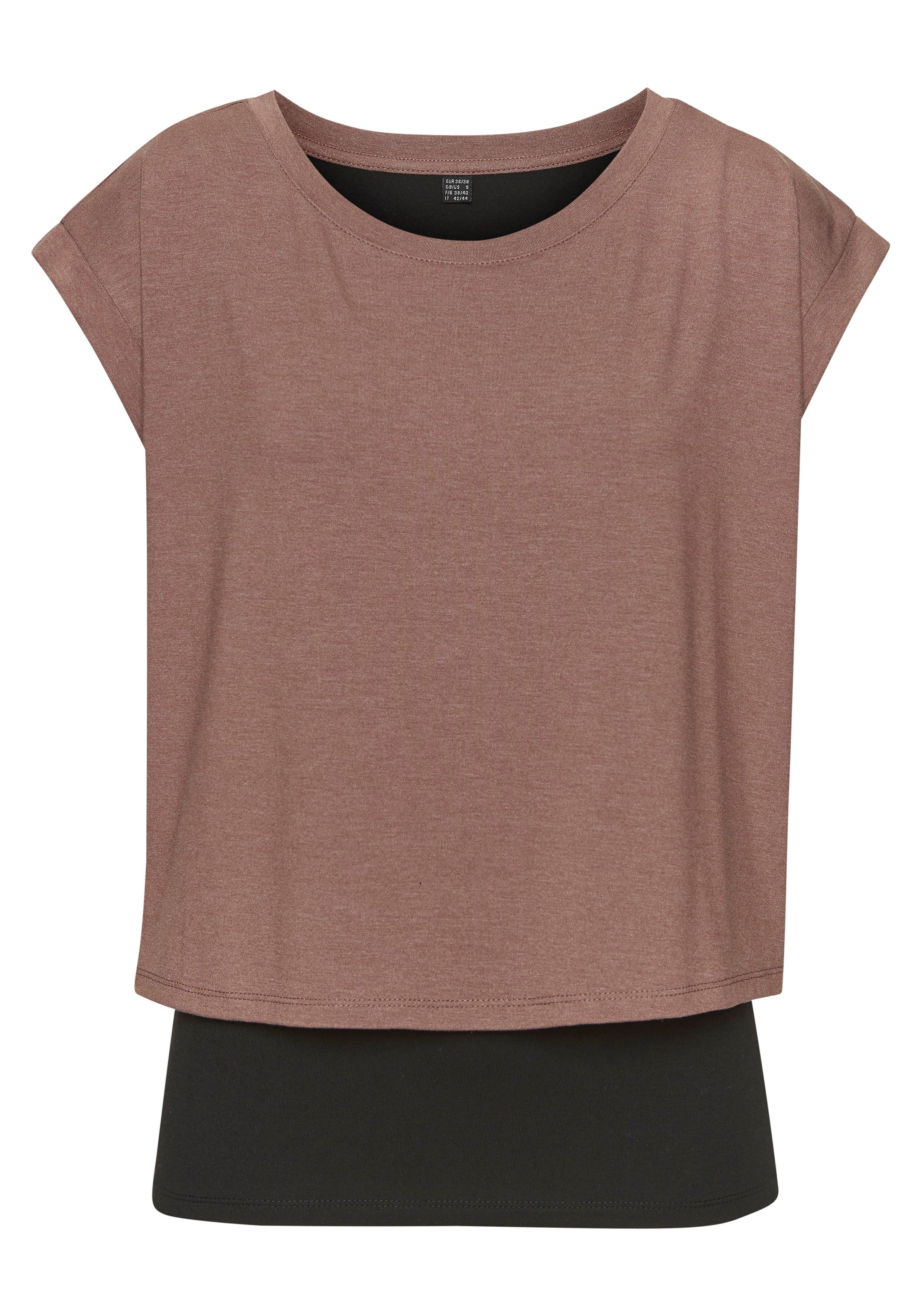 LASCANA ACTIVE Layershirt, 2 in 1 T-Shirt im Layer-Design günstig online kaufen