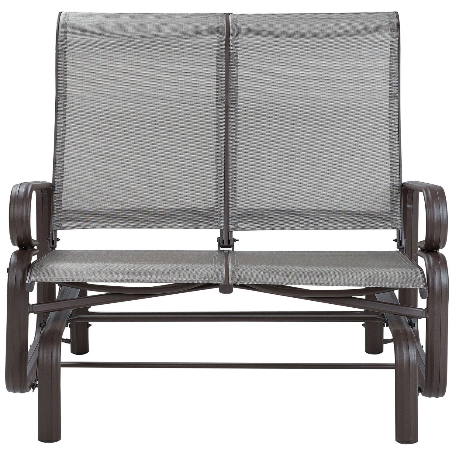 Beliani Gartenbank Braun Grau 78x114x105 günstig online kaufen